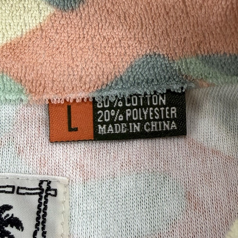 Howler Brothers Palapa Terry Shirt Men's L Monstera Mash Sherbert Camp Towel - Picture 2 of 9